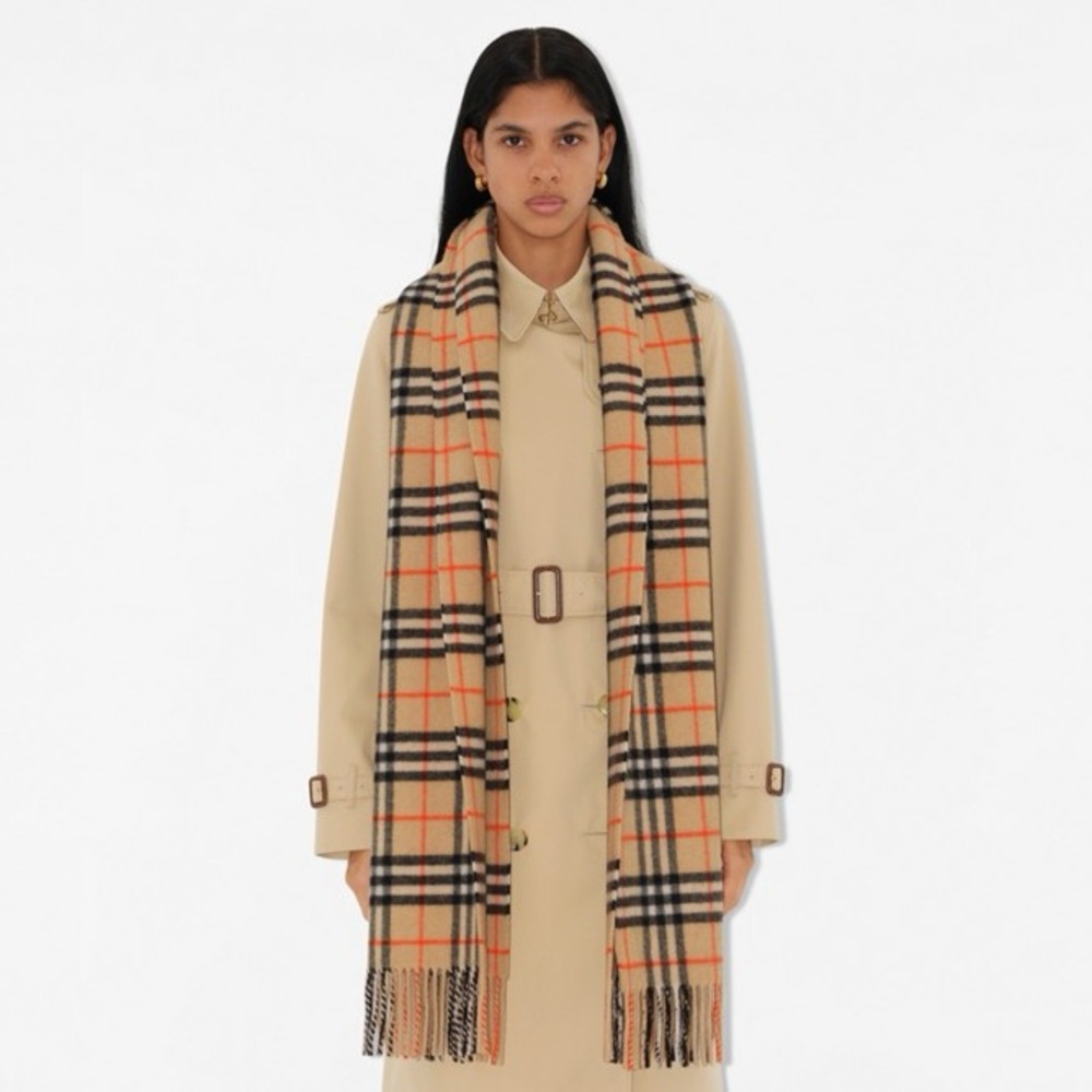 Burberry Check Cashmere Scarf